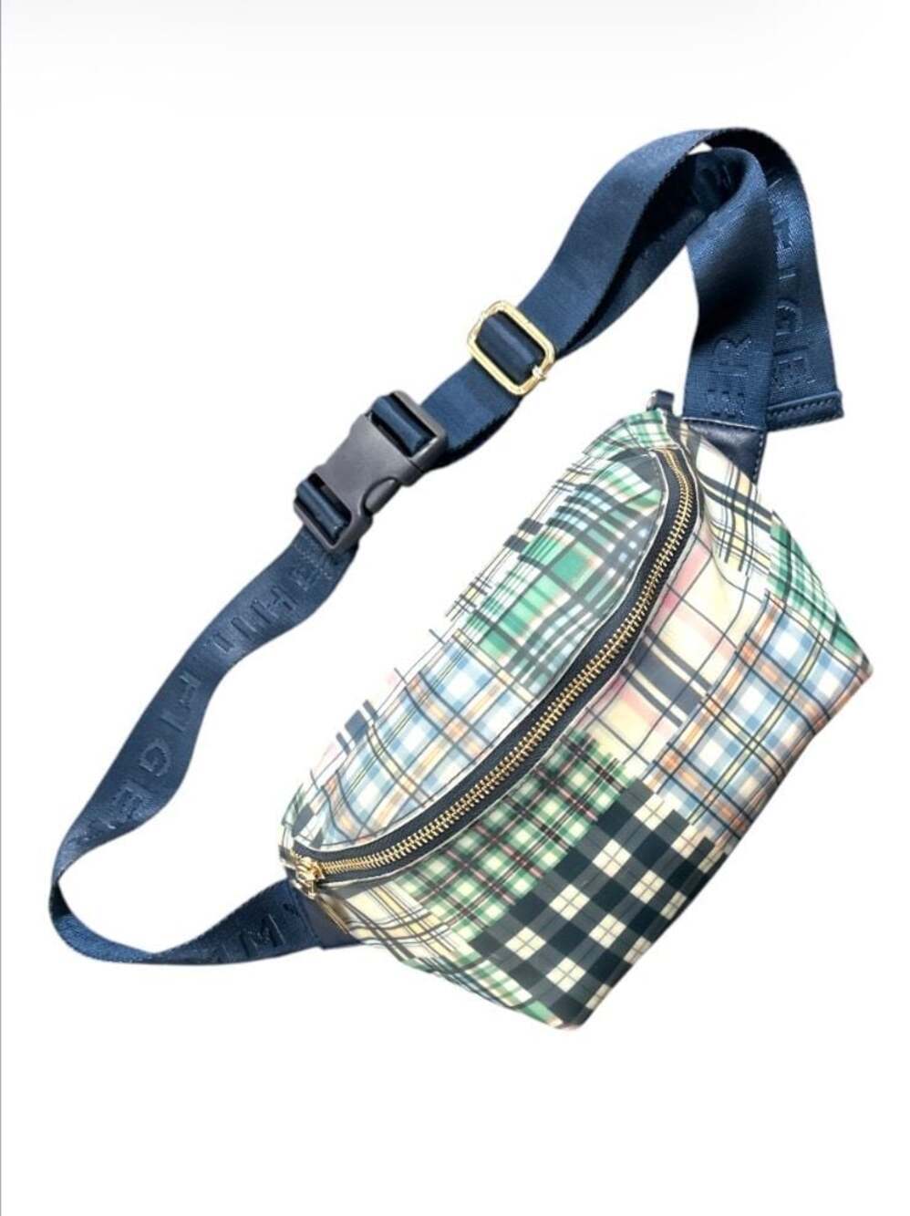 Y2K Tommy Hilfiger Plaid Print Belt Bag Fanny Pack